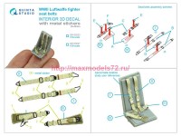 QR+32033   Комплект ремней для истребителя Luftwaffe, ВМВ (с металлическими пряжками) (для всех моделей) (attach3 86249)